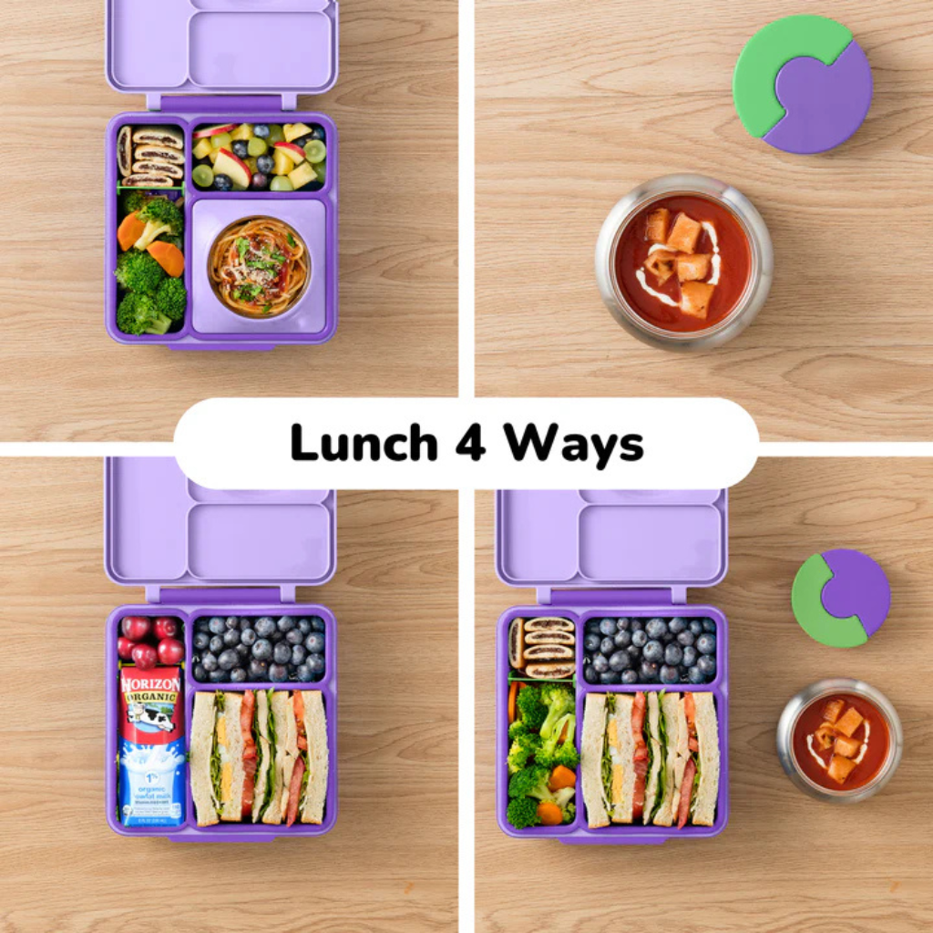 OmieBox | V2 Lunch Box, Hot & Cold Bento Box | Lilac Purple