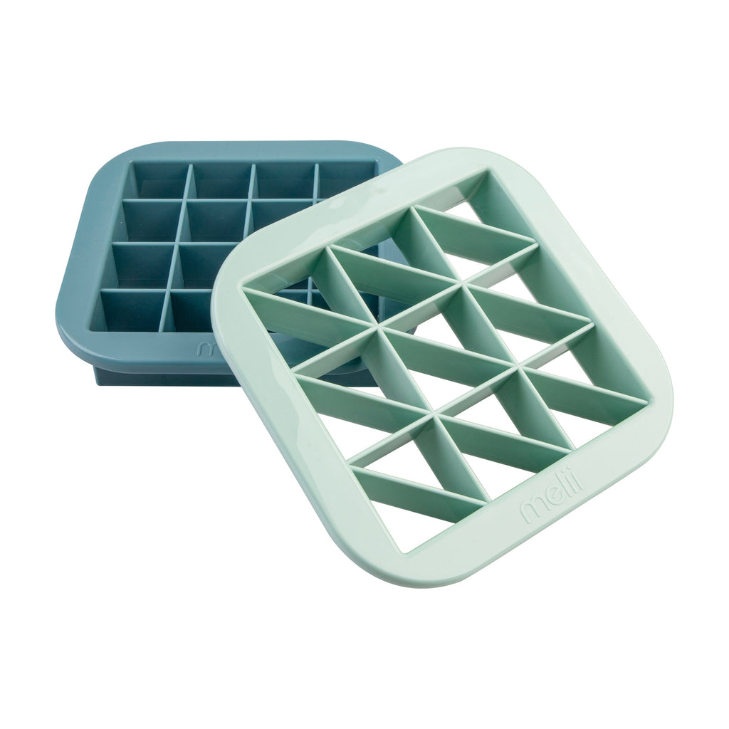 Melii Luxe | Bite Size Sandwich Cutters Set of 2 - Blue and Mint