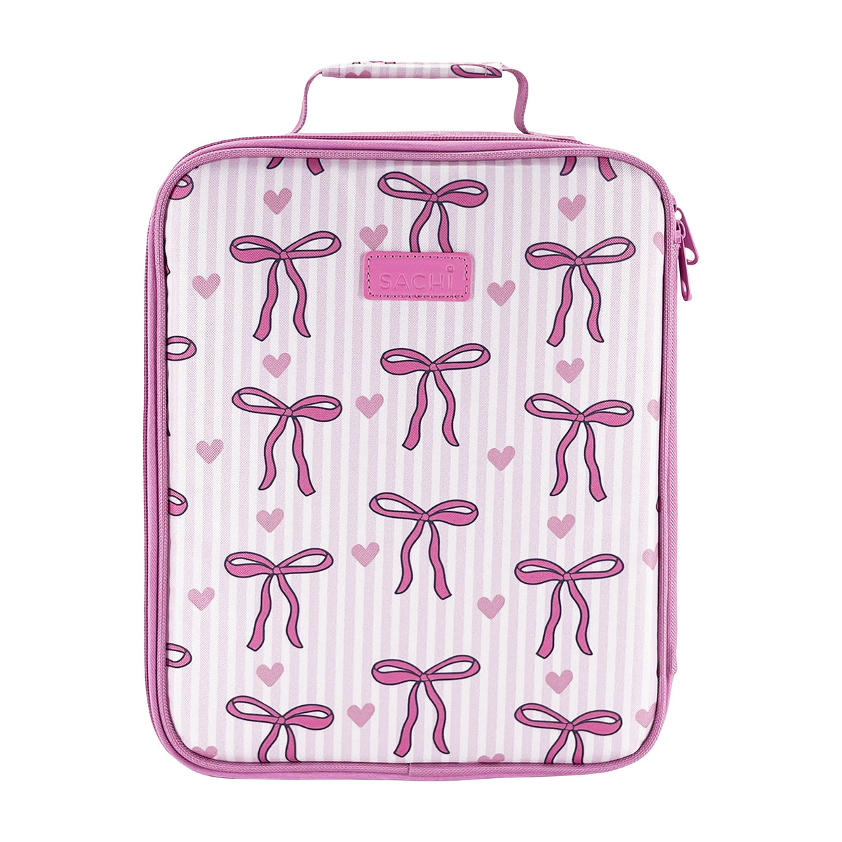 Sachi Insulated XL Lunch Bag - Bow and Hearts