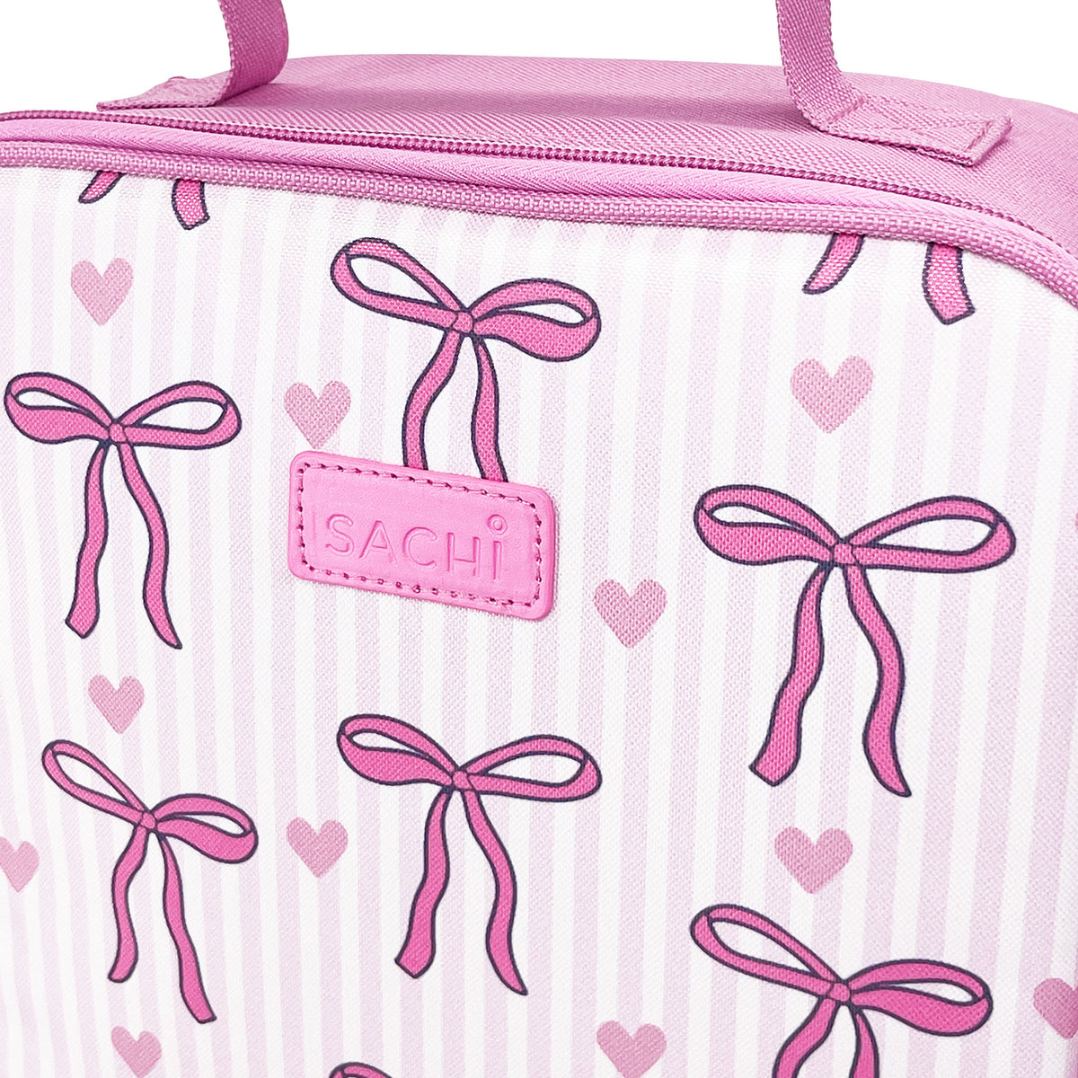Sachi Insulated XL Lunch Bag - Bow and Hearts