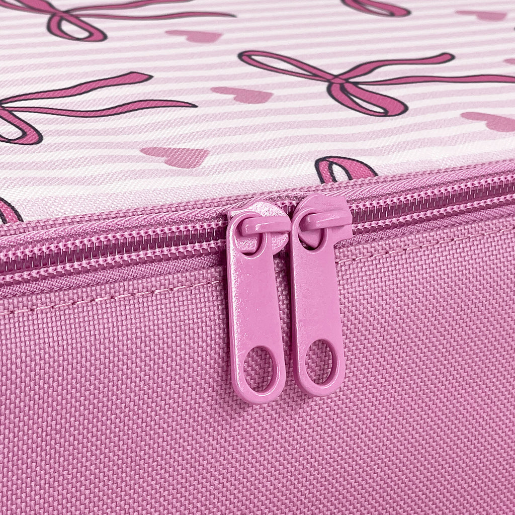 Sachi Insulated XL Lunch Bag - Bow and Hearts