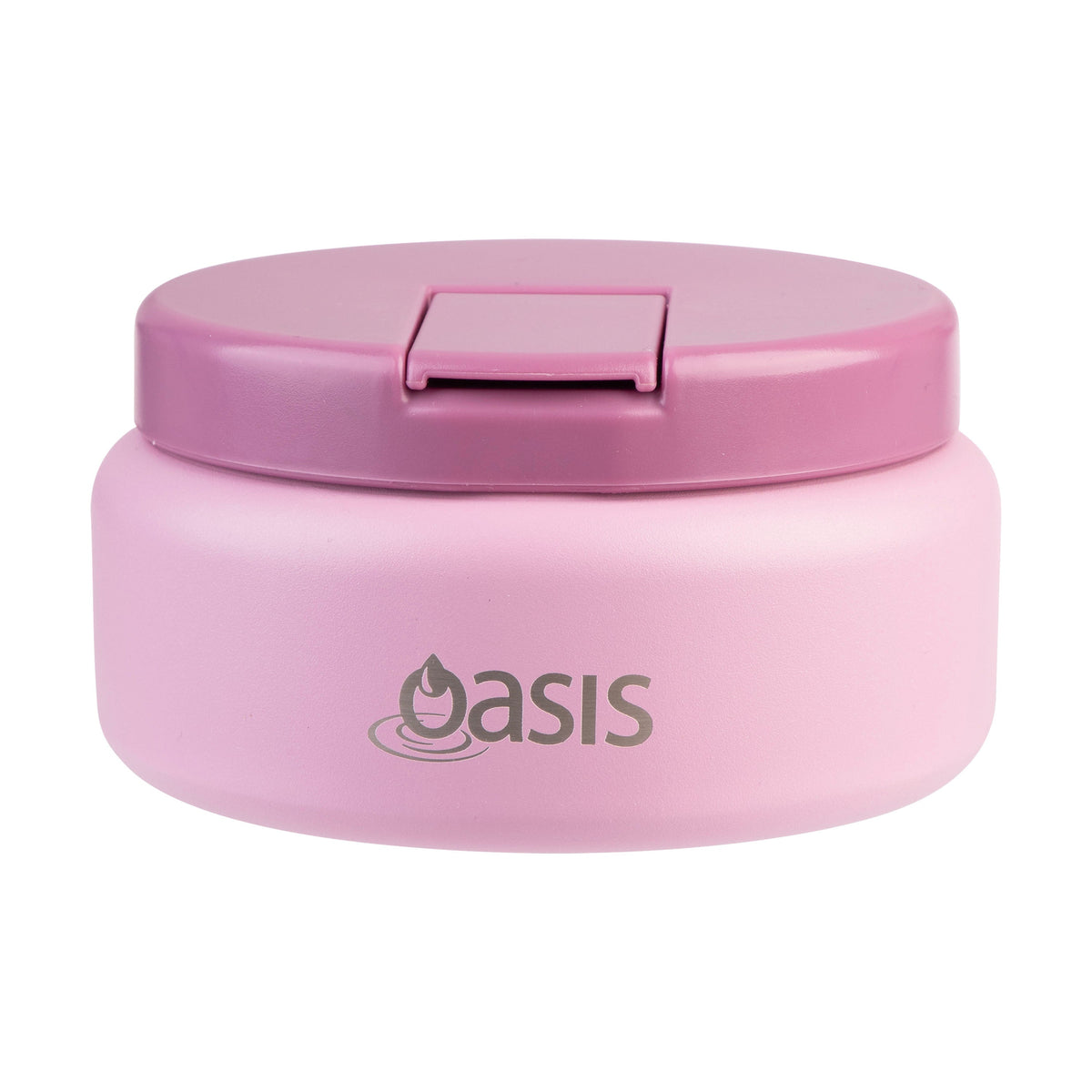 Oasis | Mini Stainless Steel Double Wall Insulated Food Flask With Quick Release Lid | Blush | 230ml