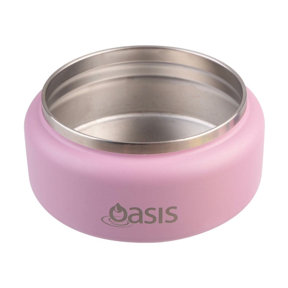 Oasis | Mini Stainless Steel Double Wall Insulated Food Flask With Quick Release Lid | Blush | 230ml