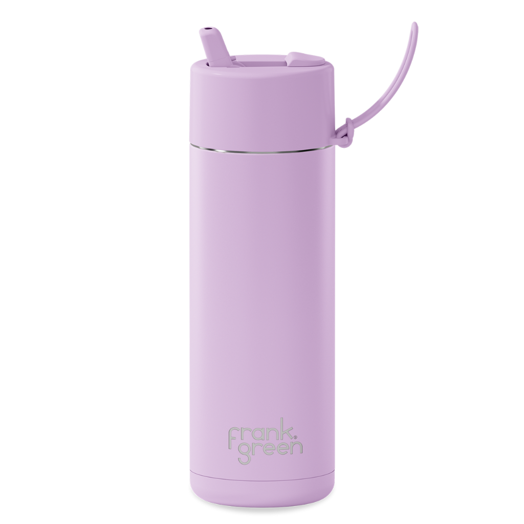 Frank Green | Ceramic Reusable Bottle | Flip Straw Lid | 595ml