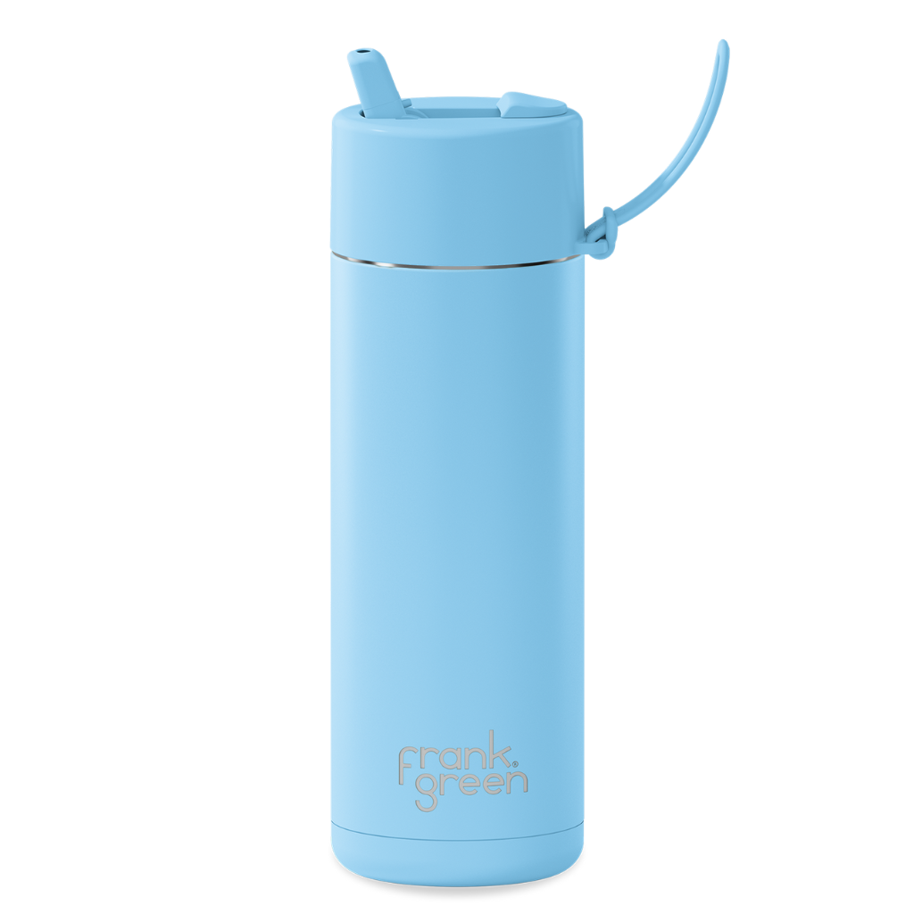Frank Green | Ceramic Reusable Bottle | Flip Straw Lid | 595ml