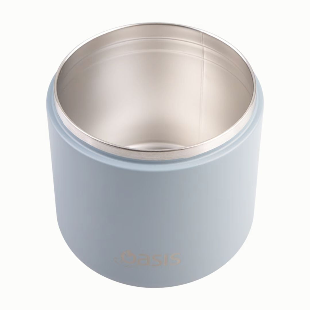 Oasis | Stainless Steel Double Wall Insulated Food Flask With Quick Release Lid & Spork | 550ml