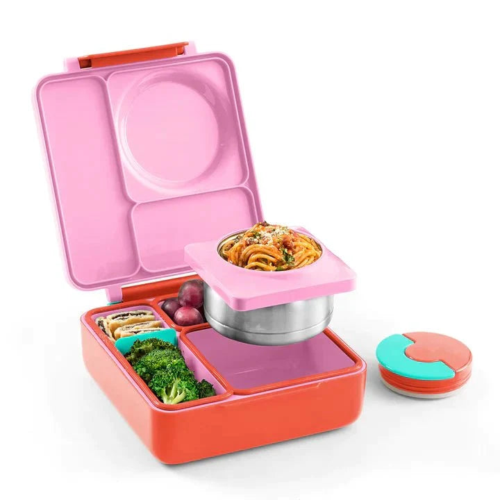 OmieBox | V2 Lunch Box, Hot & Cold Bento Box | Pink Berry