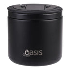 Oasis | Stainless Steel Double Wall Insulated Food Flask With Quick Release Lid & Spork | 550ml