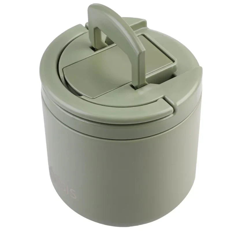 Oasis | Stainless Steel Double Wall Insulated Food Flask With Quick Release Lid & Spork | 550ml