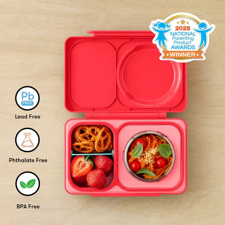 OMIEBOX UP | Hot & Cold | Bento Lunch Box | Cherry Pink