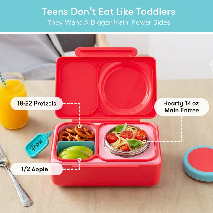 OMIEBOX UP | Hot & Cold | Bento Lunch Box | Cherry Pink