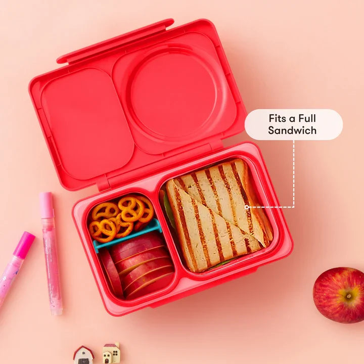OMIEBOX UP | Hot & Cold | Bento Lunch Box | Cherry Pink