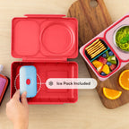 OMIEBOX UP | Hot & Cold | Bento Lunch Box | Cherry Pink