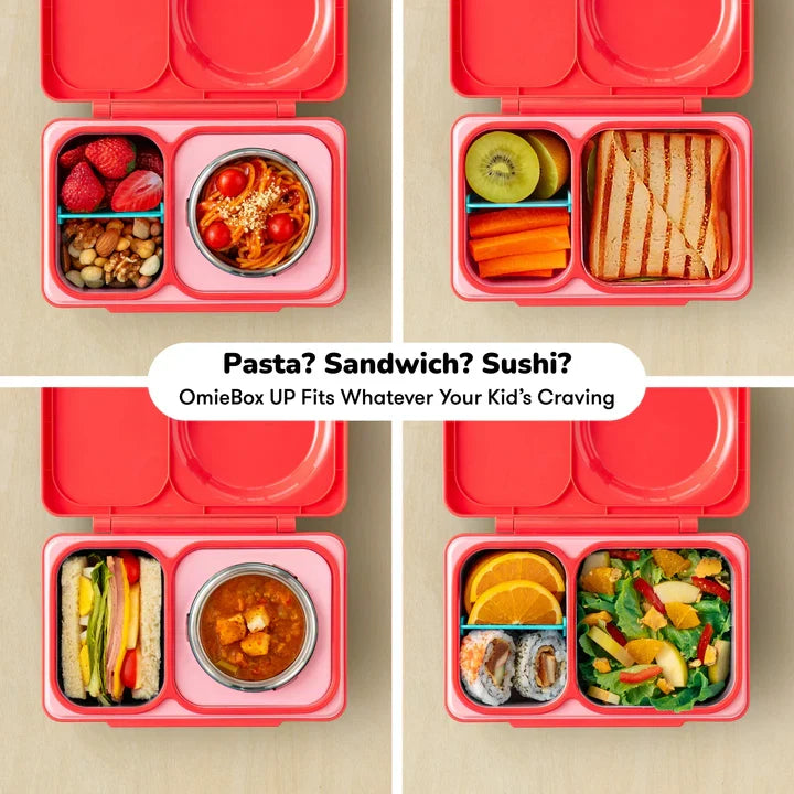 OMIEBOX UP | Hot & Cold | Bento Lunch Box | Cherry Pink