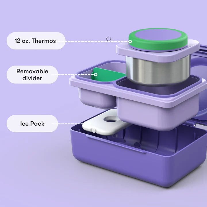 OMIEBOX UP | Hot & Cold Bento Lunch Box | Galaxy Purple