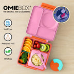 OmieBox | V2 Lunch Box, Hot & Cold Bento Box | Pink Berry