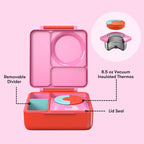 OmieBox | V2 Lunch Box, Hot & Cold Bento Box | Pink Berry