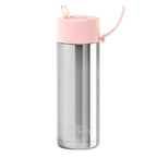 Frank Green | Ceramic Reusable Bottle | Chrome | Straw lid | 595ml