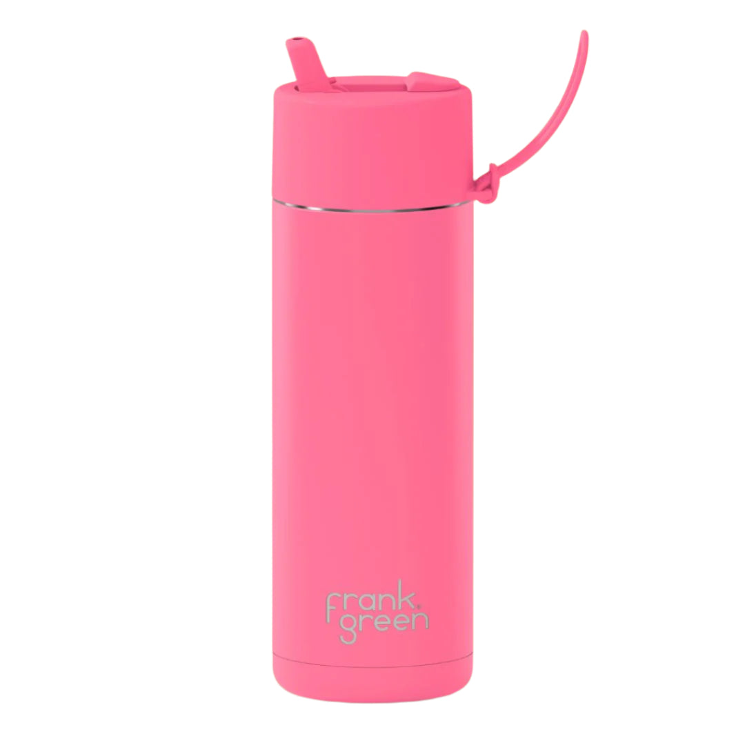 Frank Green | Ceramic Reusable Bottle | Flip Straw Lid | 595ml