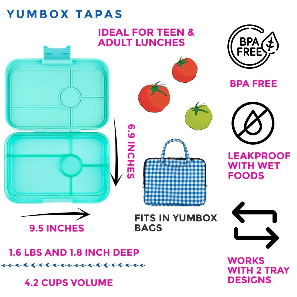 Yumbox Tapas | XL Lunchbox | 5 Compartments