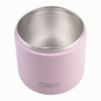 Oasis | Stainless Steel Double Wall Insulated Food Flask With Quick Release Lid & Spork | 550ml