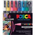 POSCA PC3M Paint Marking Pen - STANDARD COLOURS - Set of 8
