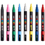POSCA PC3M Paint Marking Pen - STANDARD COLOURS - Set of 8