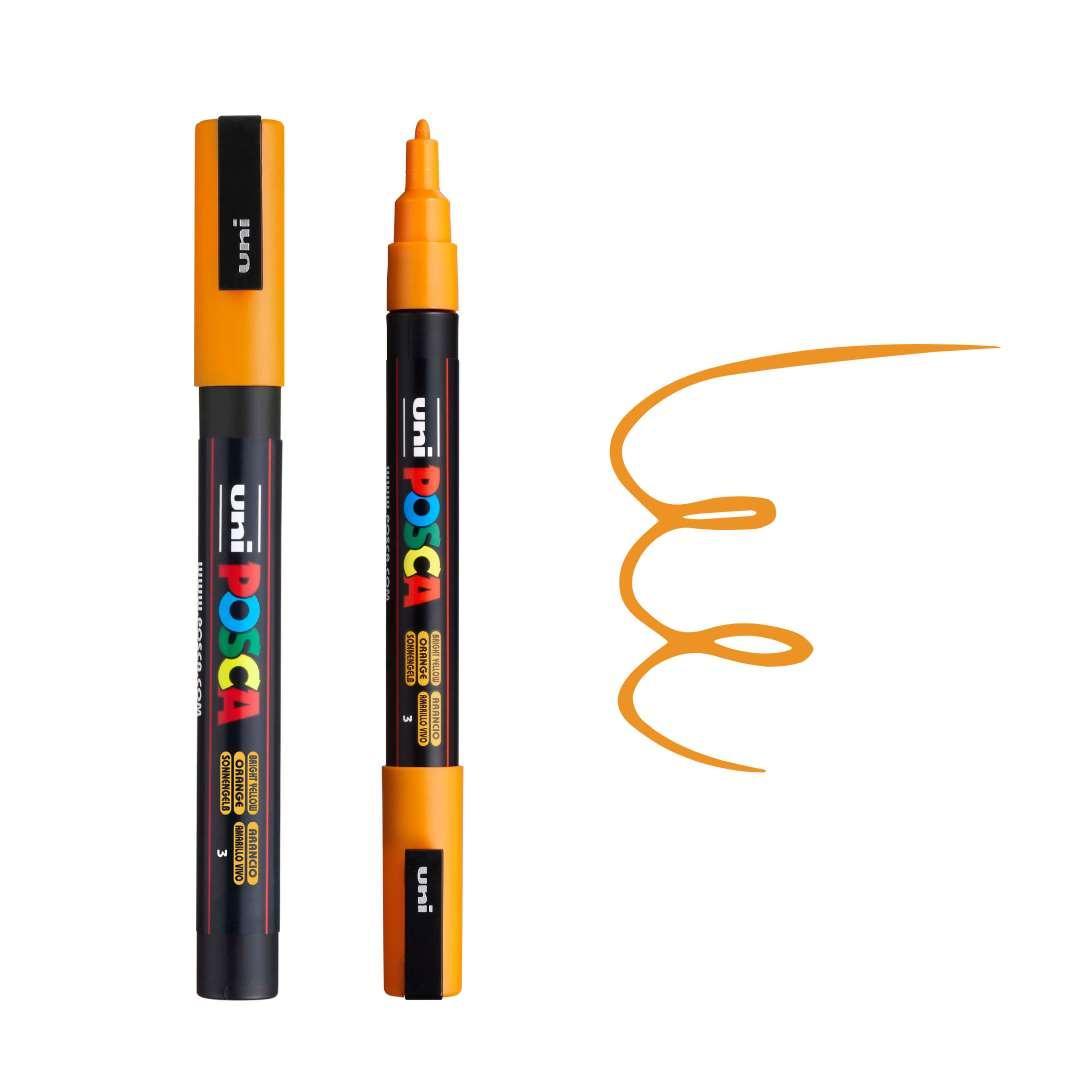 POSCA PC3M Paint Pen - BRIGHT YELLOW