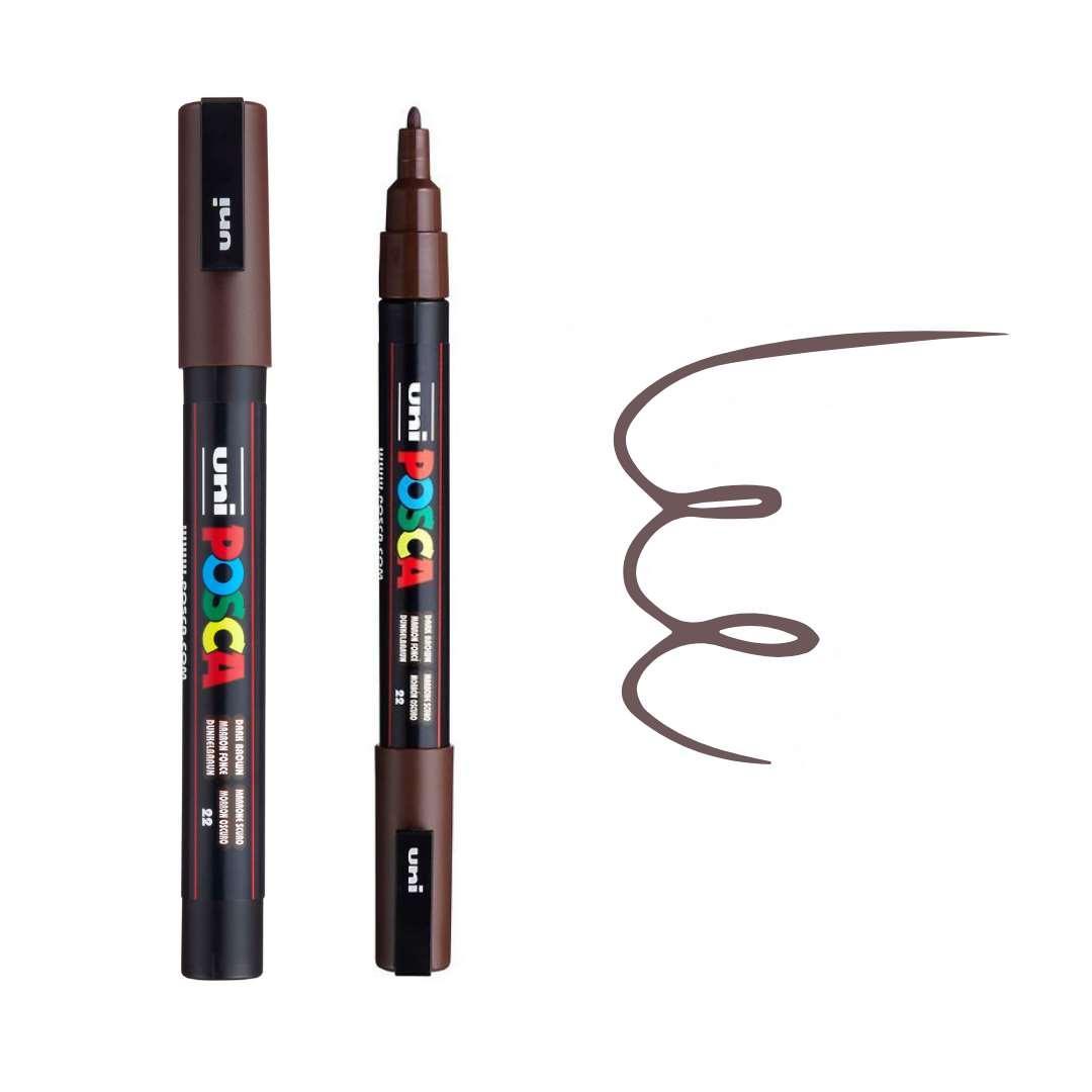 POSCA PC3M Paint Pen - DARK BROWN
