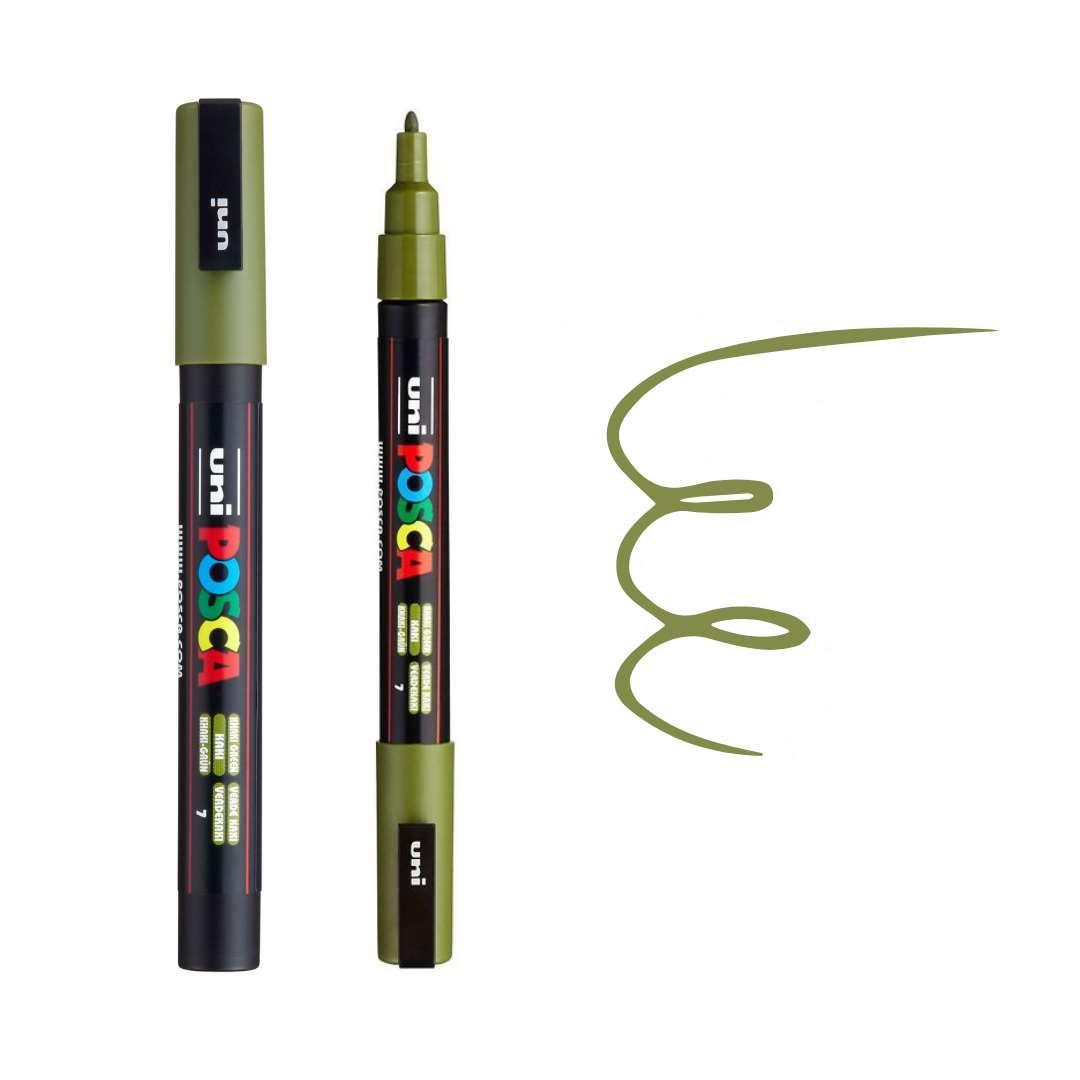 POSCA PC3M Paint Pen - KHAKI GREEN
