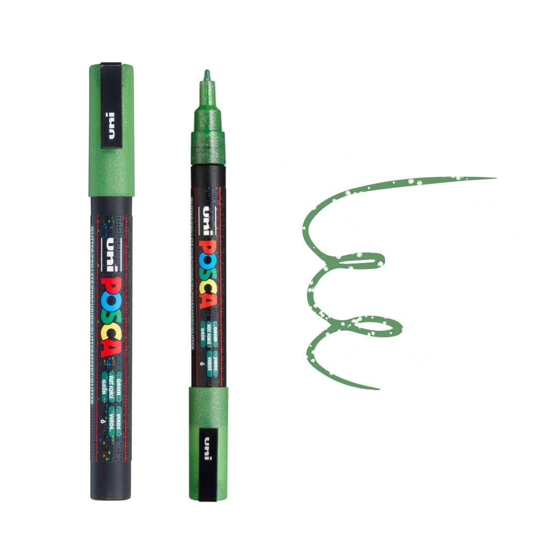 POSCA PC3ML Paint Pen - GLITTER GREEN