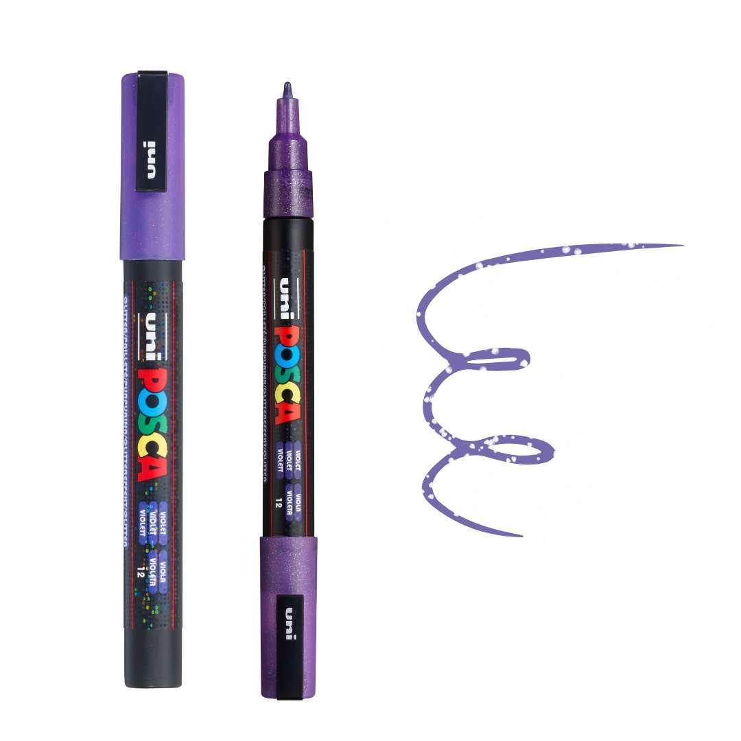POSCA PC3ML Paint Pen - GLITTER VIOLET