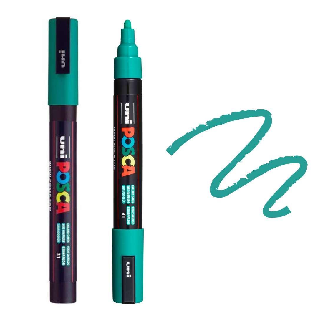POSCA PC5M Paint Pen - EMERALD GREEN