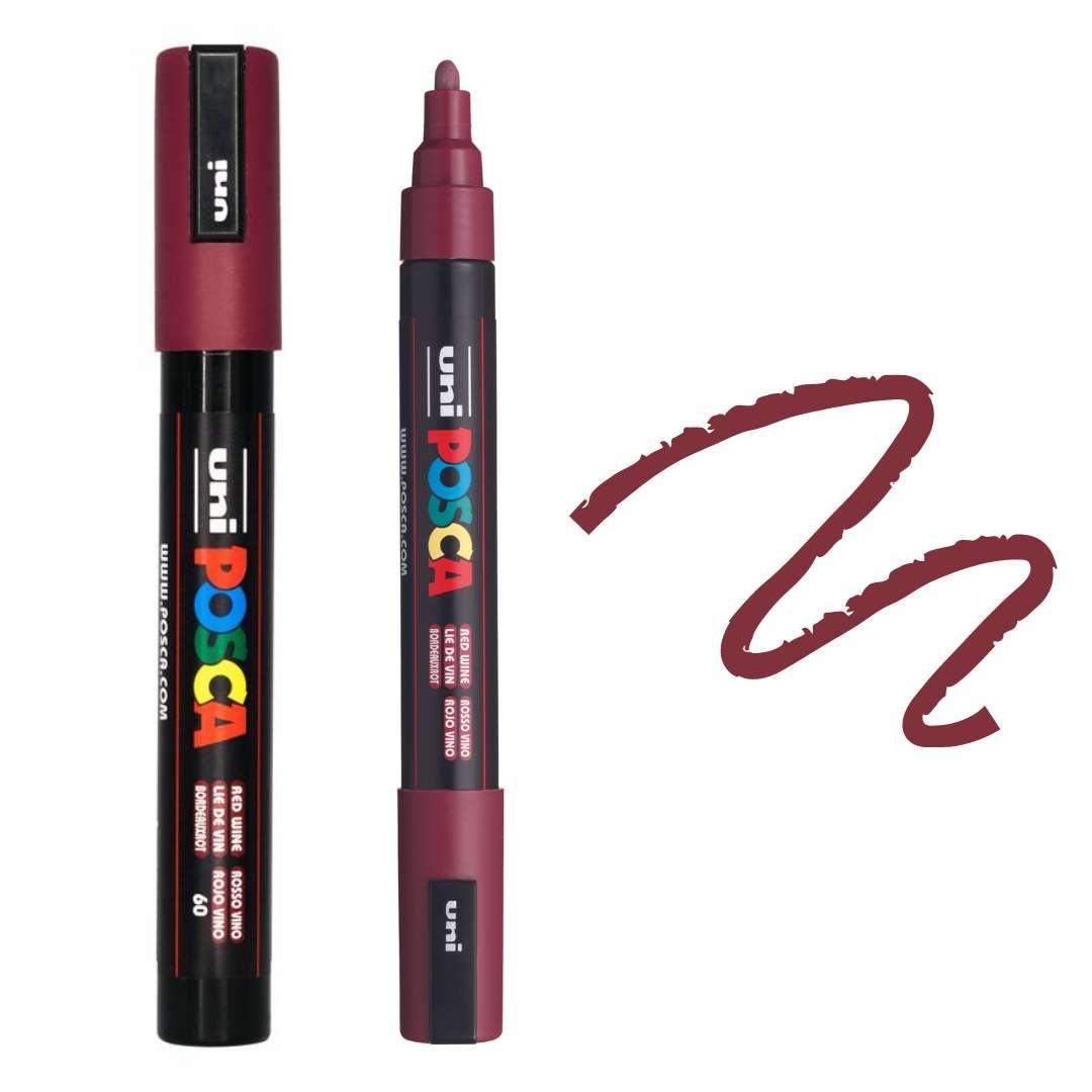 POSCA PC5M Paint Pen - RED WINE