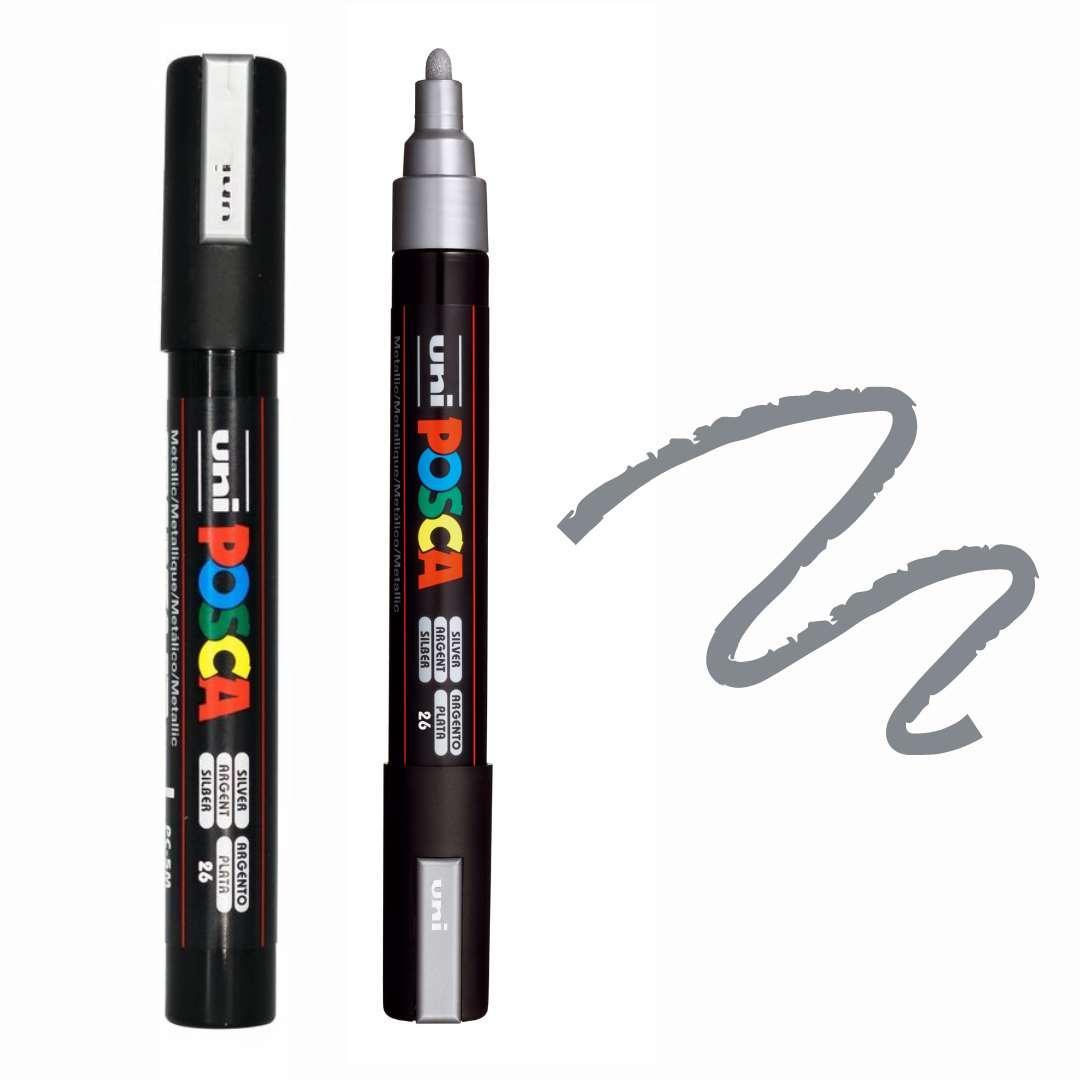 POSCA PC5M Paint Pen - SILVER