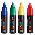 POSCA PC7M Paint Marking Pen - ASSORTED COLOURS - Set of 4