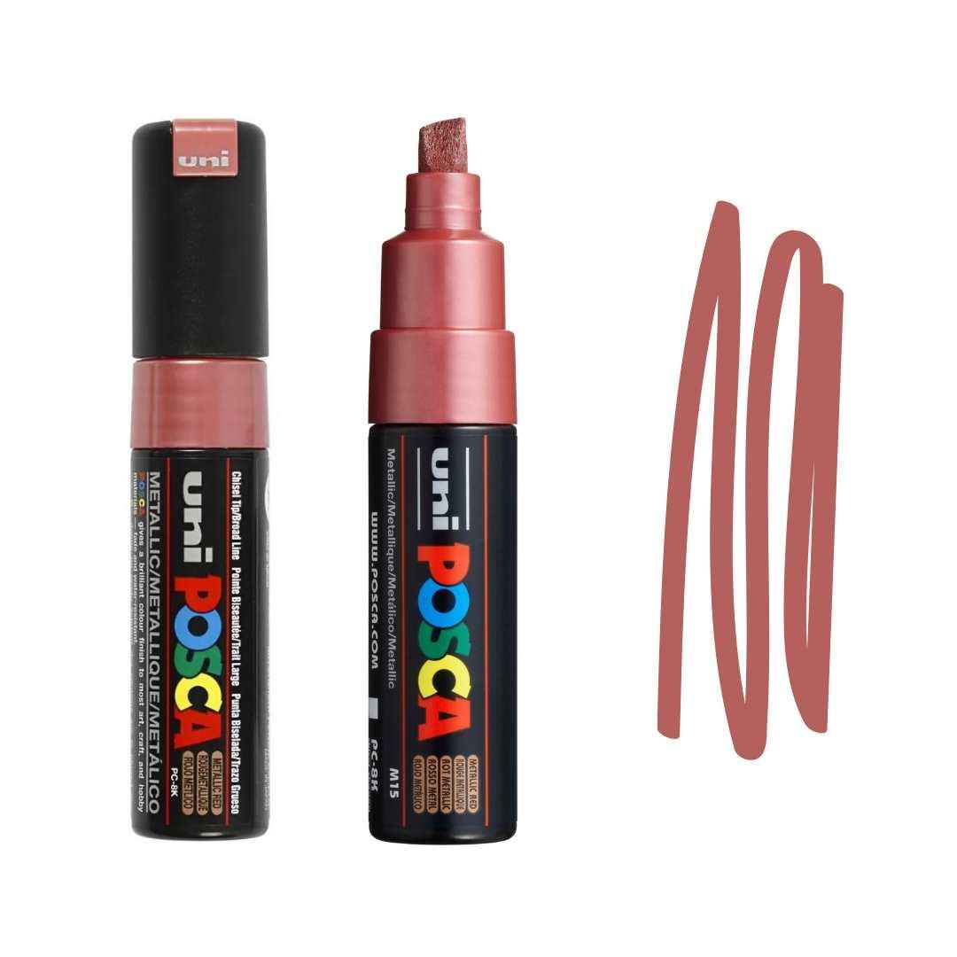 POSCA PC8K Paint Pen - METALLIC RED