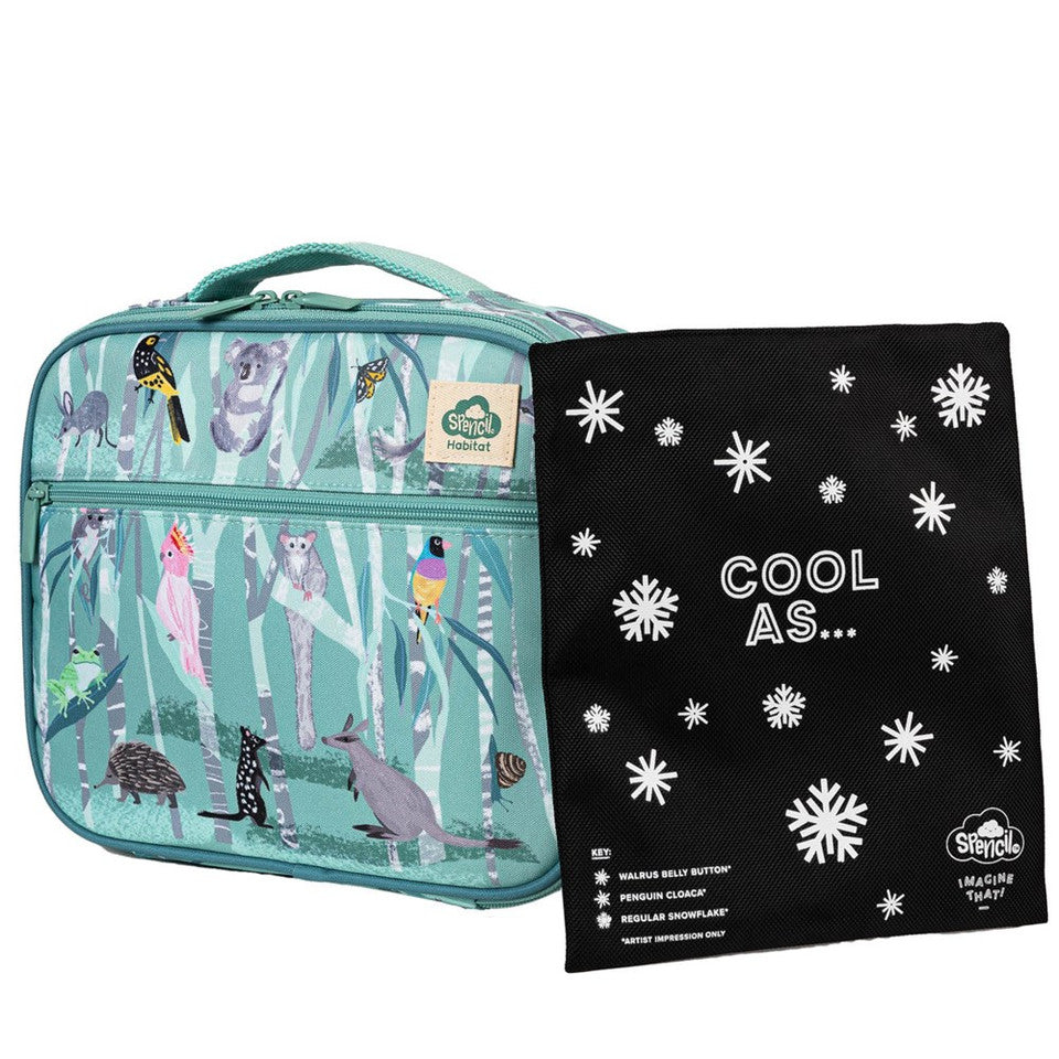 Spencil | Habitat Big Cooler Lunch Bag + Chill Pack | Threatened Aussies
