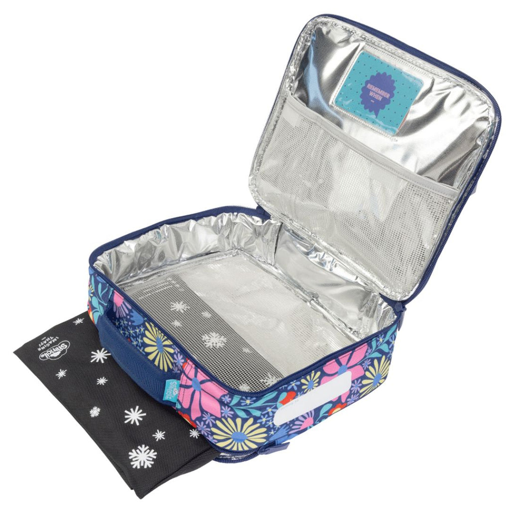 Spencil | Big Cooler Lunch Bag + Chill Pack | Flower Fun
